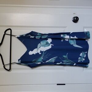 🌲🟦 Tropical Palm Dress/Cover-up New NWOT